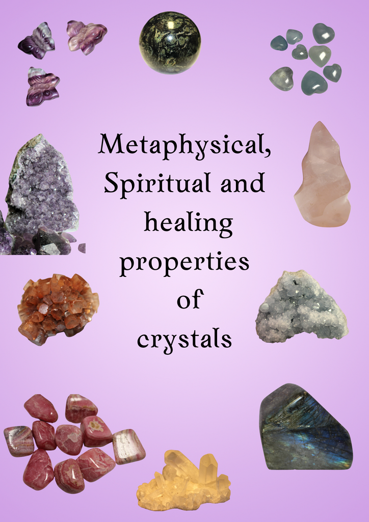 Metaphysical, Spiritual and healing properties of crystals
