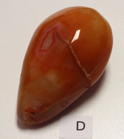 Carnelian druzy egg (large)