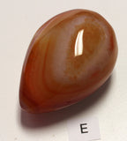 Carnelian druzy egg (large)