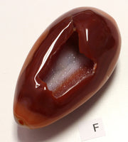 Carnelian druzy egg (large)