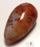 Carnelian druzy egg (large)