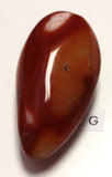 Carnelian druzy egg (large)