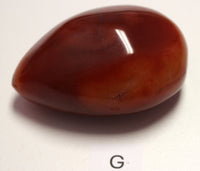 Carnelian druzy egg (small)