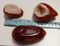 Carnelian druzy egg (large)