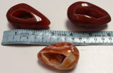 Carnelian druzy egg (small)