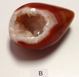 Carnelian druzy egg (large)