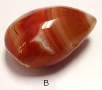 Carnelian druzy egg (large)