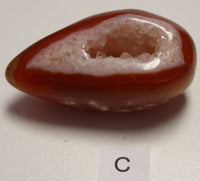 Carnelian druzy egg (small)