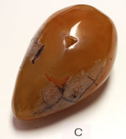 Carnelian druzy egg (large)