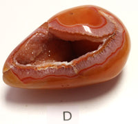 Carnelian druzy egg (large)