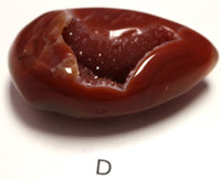 Carnelian druzy egg (small)