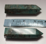 Amazonite with smoky quartz tower