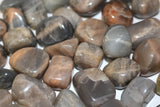 Black moonstone tumbles