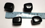 Black obsidian tumbles