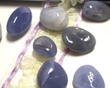 Blue lace agate tumbles (large)