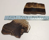 Chocolate Calcite slices