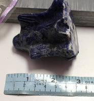 Carved sodalite ghost