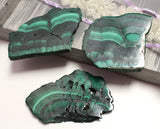 Malachite slab