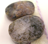 Moss agate palmstone