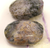 Moss agate palmstone