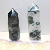 Moss agate tower