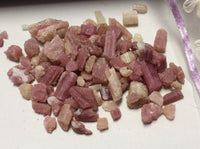 Pink tourmaline chips