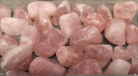 Rose quartz tumbles (medium)