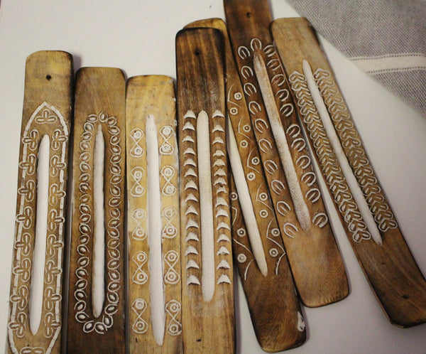 Wooden incense holders