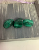 malachite tumbles, $8.00 per piece