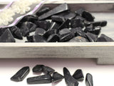 Black obsidian (semi polished)