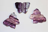 carved fluorite butterfly, 2.5 cm or 1 inch in size, $15.00 a piece