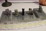 carved cat, 5cm or 2 inches in size, $25.00 per piece