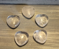 Clear Quartz hearts