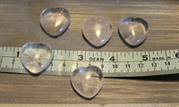 Clear Quartz hearts