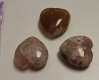 Flower agate hearts