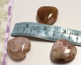 Flower agate hearts