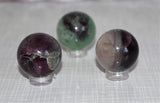Fluorite spheres approximately 1inch or 2.5cm in diameter. $30.00 per piece  