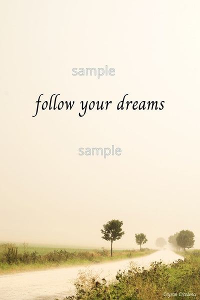 Inspirational Quote-follow your dreams