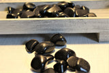 gold sheen obsidian tumbles, average size 2.5cm or 1 inch, Cost per piece $2.50