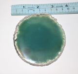 agate slice/green