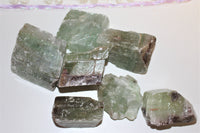 raw green calcite $3.00 per piece