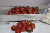Red Jasper tumbles. Average Size-1 inch or 2.5cm . $1.50 per piece