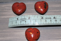 Red jasper heart