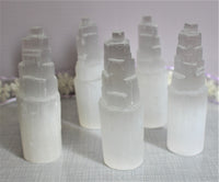 Selenite towers. 6inches or 50 cm in height. $15.00 per piece 