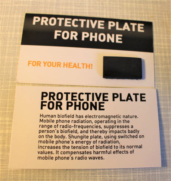 Protective plate for your cell phone, helps to block EMFS